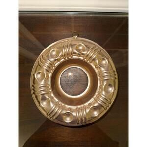 Vintage Copper Tone Aluminum 3 1/2 Cup Jell-o Mold/CAKE Ring